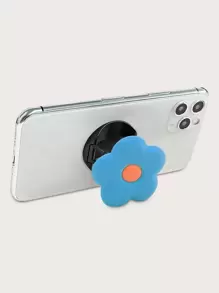 Tay cầm điện thoại với thiết kế hoa nổi bật - Màu xanh lam - Xem 1