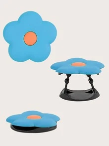 Tay cầm điện thoại với thiết kế hoa nổi bật - Màu xanh lam - Xem 2