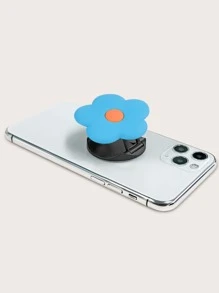 Tay cầm điện thoại với thiết kế hoa nổi bật - Màu xanh lam - Xem 4