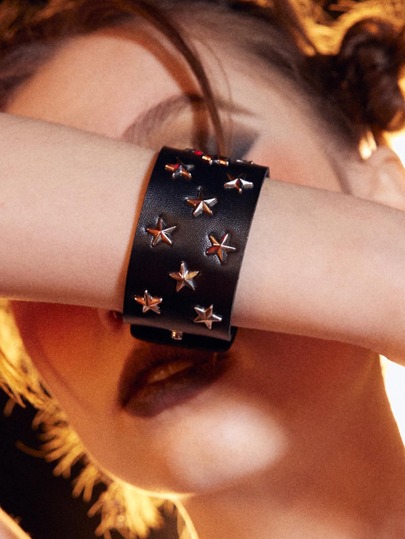 Grunge Punk Pulsera con diseño de estrella