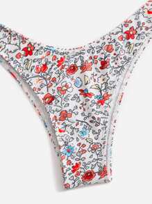 Sweetness X Gabiciamp Floral Print Ringer High Cut Bikini Swimsuit - Multicolor - View 5