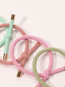 5 cái Knot Trang Trí Tóc Buộc - Nhiều màu - Xem 3
