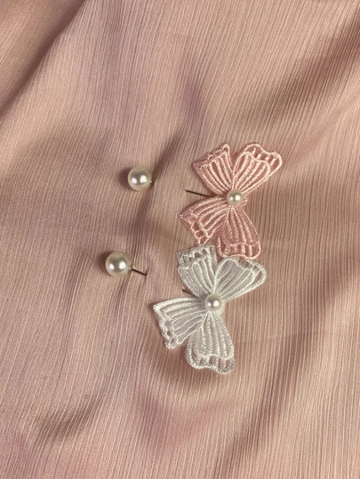 Fashionable & Elegant Bow Pearl Hijab Pin,Scarf,Beach,Holiday