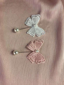 Fashionable & Elegant Bow Pearl Hijab Pin,Scarf,Beach,Holiday - Multicolor - View 4
