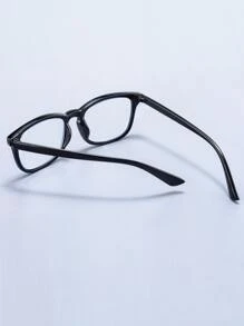 Men Acrylic Frame Glasses Clear Glasses Accessories - Black - View 2