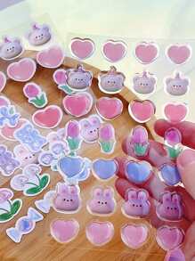 3 cái Phim hoạt hình Đồ họa Ngẫu nhiên Decal - Nhiều màu - Xem 1