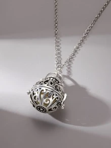 時尚流行男士夜光石吊飾項鍊銅質，適合珠寶禮物和時尚外觀