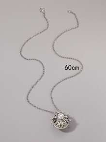 時尚流行男士夜光石吊飾項鍊銅質，適合珠寶禮物和時尚外觀