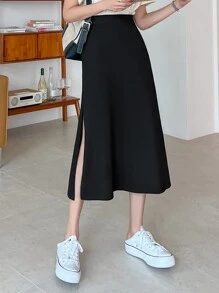 DAZY Split Side A-Line Skirt Fall