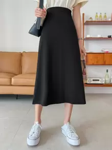 DAZY Split Side A-Line Skirt Fall