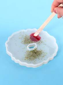 50pcs Wooden DIY Stirring Rod, Simple Wood Silicone Stirring Rod For DIY - Yellow - View 2