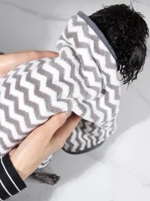 nicovaer 1 Bộ Khăn Thấm Mềm & Chăn Ấm Cho Thú Cưng, Họa Tiết Lượn Sóng Màu Xám, Vải Sợi Polyester, Thích Hợp Cho Chó Mèo, Sử Dụng Hàng Ngày Và Du Lịch Ngoài Trời - Nhiều màu - Xem 2