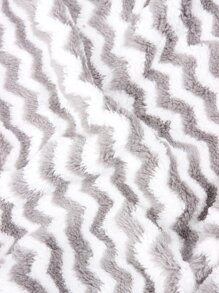 nicovaer 1 Bộ Khăn Thấm Mềm & Chăn Ấm Cho Thú Cưng, Họa Tiết Lượn Sóng Màu Xám, Vải Sợi Polyester, Thích Hợp Cho Chó Mèo, Sử Dụng Hàng Ngày Và Du Lịch Ngoài Trời - Nhiều màu - Xem 4