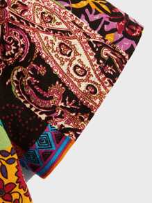 Manfinity VCAY Hombres Camisa con estampado de retazo - Multicolor - Ver 4