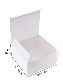 2 件白色带盖礼盒，伴娘求婚礼盒配丝带礼盒，婚礼、生日礼物、送礼会和其他派对的礼盒，情人节礼物，情人节 - 白色 - 查看 3