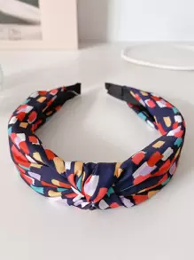 Color Block Knot Decor Headband Boho,Hairband,Hair Hoop Headbands - Multicolor - View 1