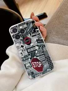 Funda de teléfono con señal de tráfico compatible con iPhone 15/15Pro/15Plus/15Promax - Multicolor - Ver 4