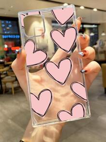 Pink Heart Pattern Phone Case - Multicolor - View 2