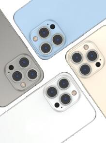 1pc long lanh điện thoại phim ống kính tương thích với iPhone - Bạc - Xem 4