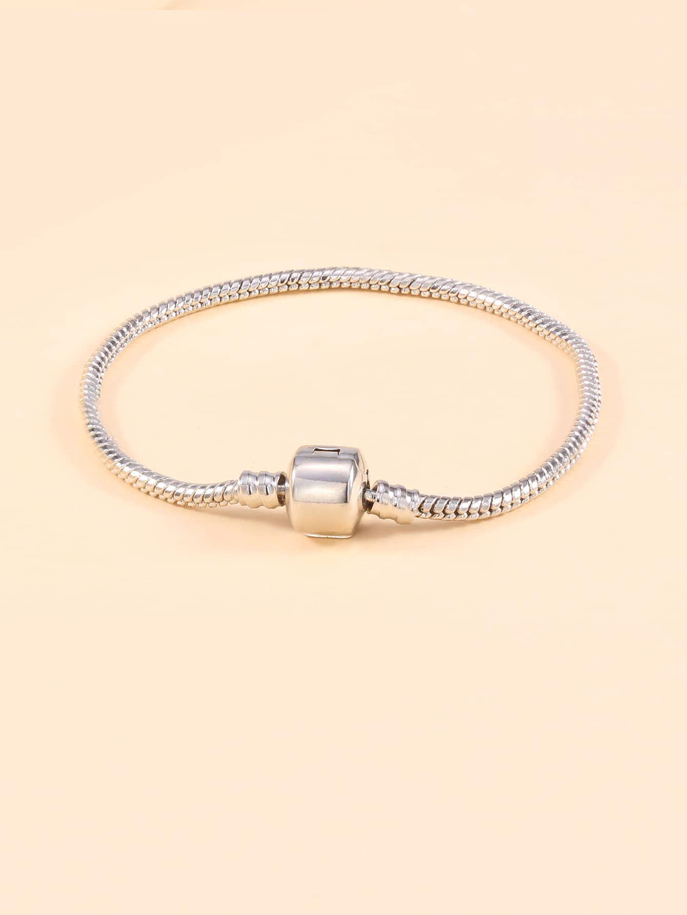 1pc Simple Bracelet - Silver - View 1