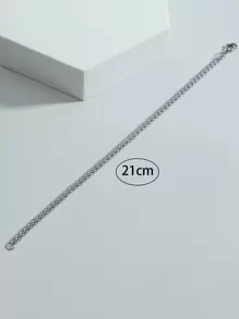 不銹鋼手環 - 銀色 - 查看 3