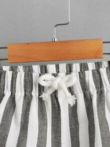 SHEIN Tween Boy's Striped Knot Waist Elastic Waistband Casual Shorts, Summer - Multicolor - View 3