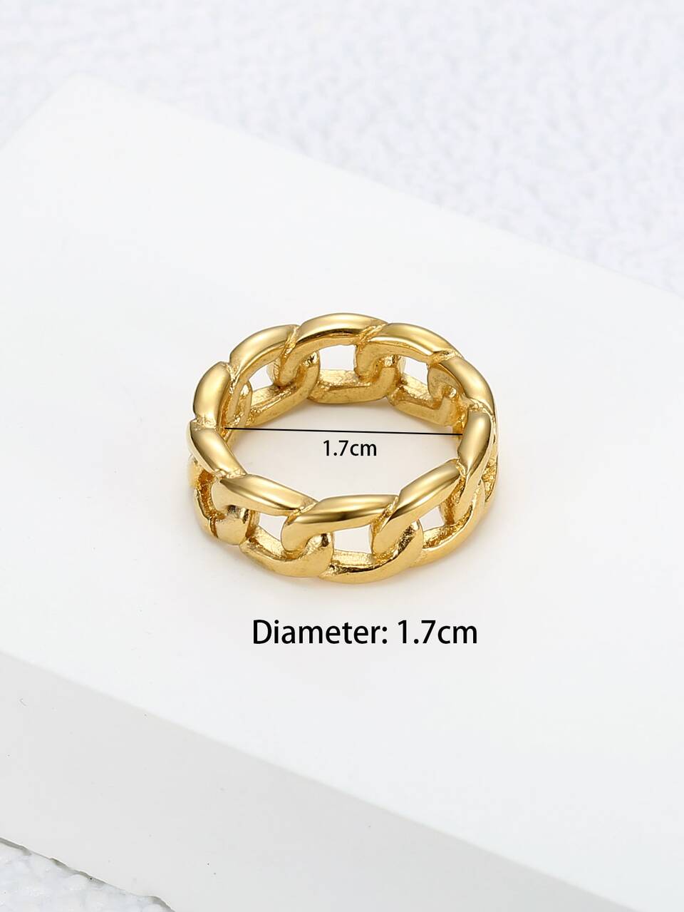MONALLY Chain Design Ring