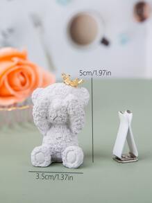Bear Shaped Decorative Object, Cartoon Polyresin Bear Art Decoration For Home Decor Best Gifts Birthday
