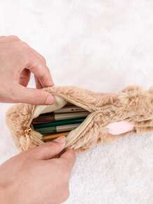 1入組貓爪形狀隨機色筆袋 - 彩色 - 查看 2