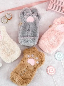 1入組貓爪形狀隨機色筆袋 - 彩色 - 查看 3