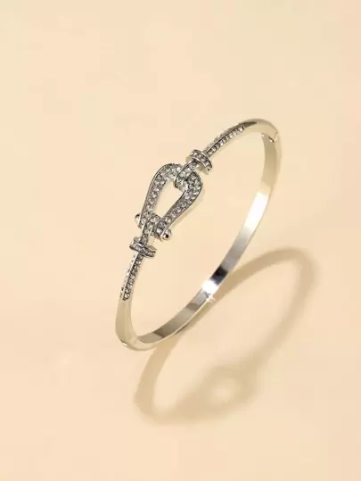 Rhinestone Decor Bangle