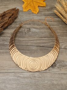 Textured Metal Necklace