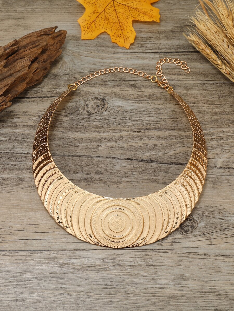 Textured Metal Necklace