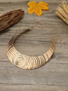 Textured Metal Necklace