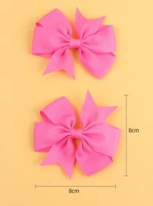 2-pack roze strikhaarspeldjes voor kinderen, geschikt voor Nieuwjaar