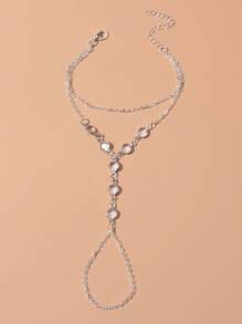 1入組多層套指手鏈 - 銀色 - 查看 1