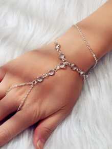 1入組多層套指手鏈 - 銀色 - 查看 2