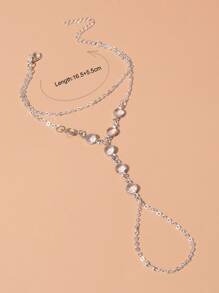 1入組多層套指手鏈 - 銀色 - 查看 3