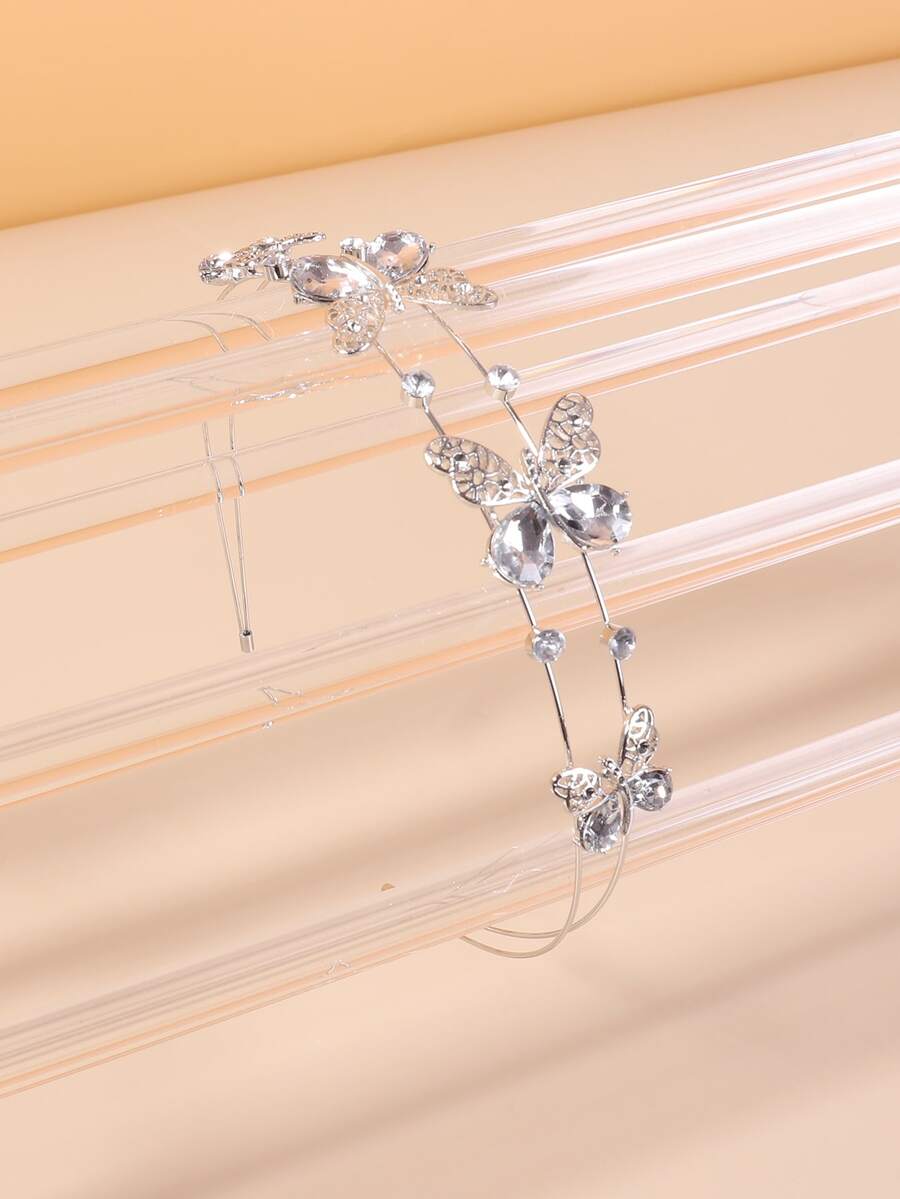 Băng đô trang trí hình con bướm và trẻ em gái mới biết đi - Nhiều màu - Xem 1