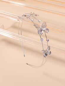 Băng đô trang trí hình con bướm và trẻ em gái mới biết đi - Nhiều màu - Xem 3