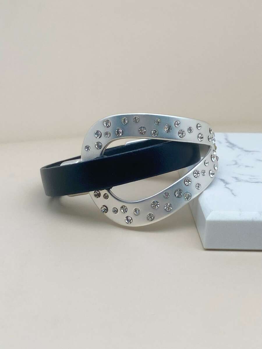 Vòng tay trang trí bằng Rhinestone - Bạc - Xem 1