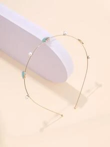 Băng đô trang trí Shell & Faux Pearl - Nhiều màu - Xem 3