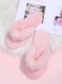 Chanclas de dedo con diseño de peluche - Rosa - Ver 2