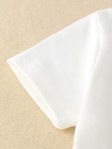 SHEIN Toddler Boys Bear & Slogan Graphic Tee