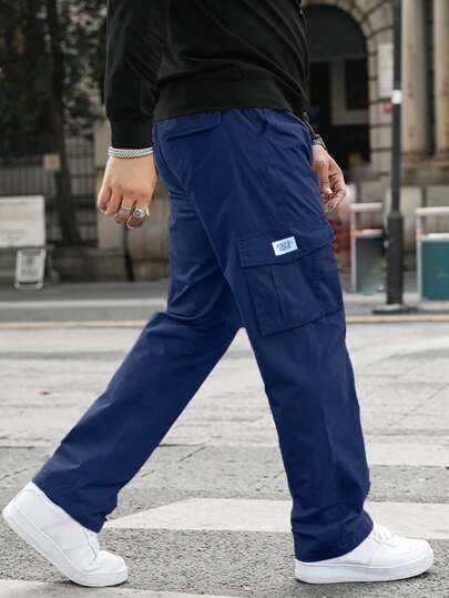 Men Letter Patched Cargo Pants | SHEIN EUR
