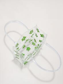 Túi đeo chéo Nữ Hoa Đôi tay cầm Đúng mốt - màu xanh lá - Xem 4