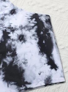 少女扎染比基尼套装 夏日海滩