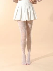 Medias con abertura - Blanco - Ver 1