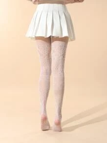 Medias con abertura - Blanco - Ver 2