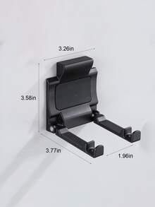 Giá đỡ máy sấy tóc treo tường 1 cái - màu đen - Xem 3